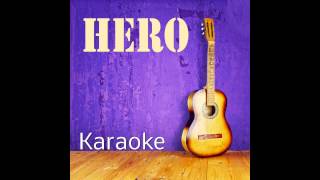 Hero  Karaoke Playback Instrumental [upl. by Innoj]