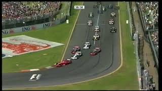 Albert Park 2007 GP Startti ja ensimmäinen kierros MTV3 [upl. by Yelra]