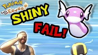 SHINY FAIL DRATINI Pokemon Lets Go [upl. by Attayek]