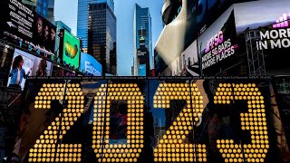 Show da virada de Ano Novo ao Vivo da Times Square NY 2023 [upl. by Noerb]