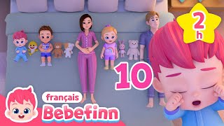 Dix dans un Lit et Chansons des Chiffres  Comptines  Bebefinn en français👶Chansons pour Enfants [upl. by Ayala338]