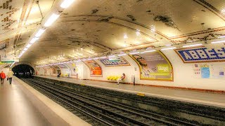 A Walk Through Metro Station Abbesses Montmartre Paris [upl. by Yllen94]