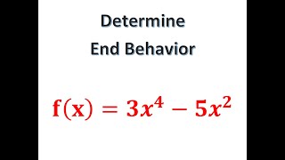 Use the Leading Coefficient Test to Determine the End Behavior [upl. by Alocin879]