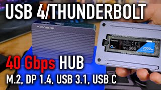 40Gbps M2 USB 4Thunderbolt Hub YES PLEASE Acasis 6in1 NVMe SSD CaseDock Benchmark [upl. by Anicul]