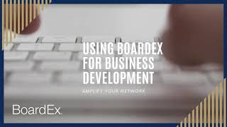 Using BoardEx for Business Development [upl. by Laicram287]