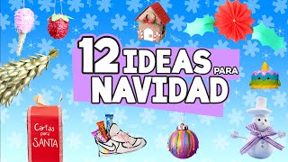 12 DECORACIONES NAVIDEÑAS FÁCILES para TU CASA 😱🎄 Craftingeek [upl. by Gladys]