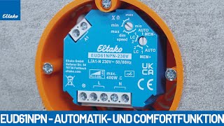 EUD61 Automatik und Comfortfunktion einstellen  Quick Tutorial [upl. by Erusaert]