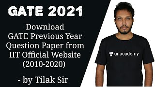 GATE Previous Year Question Papers Download From IIT Official Website GATE Previous Year Papers [upl. by Horner]