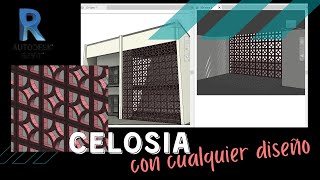 Modelar un muro de Celosia con cualquier diseño en REVIT [upl. by Ahtreb]