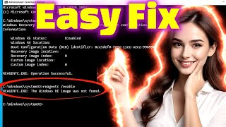 How to Fix REAGENTCEXE The Windows RE Image Was Not Found on Windows 1011 [upl. by Lednew]