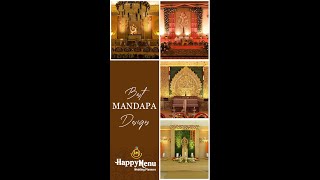 Best Mandap Designs  Mantapa Decor Ideas  Guruvayur Weddings  Kanthara Song  HappyMenu [upl. by Nosylla]