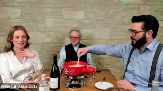 Weingut Zotz Onlinetasting mit Käsefondue  222023 [upl. by Lukey373]