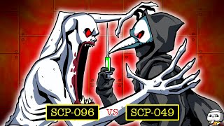 SCP096 Shy Guy vs SCP049 Plague Doctor SCP Animation [upl. by Ecirtnas]