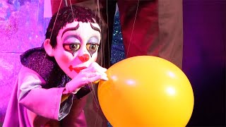 Clown Marionette Puppet Show  Helio with Balloon  Scott Land Puppeteer [upl. by Ennaer]