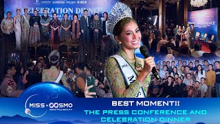 Best moment The Press Conference and Celebration Dinner honoring the first ever Miss Cosmo [upl. by Greenquist]