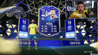 FIFA 22 LUCKIEST TOTY PACKS COMPILATION 🤩 [upl. by Ehctav991]