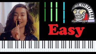 Mitski  quot Nobody quot Piano Midi Synthesia EASY [upl. by Ainesell173]