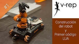 Robótica Primeros pasos con VREP Construcción del robot 2 [upl. by Ahcsrop936]