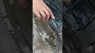 Tyre puncture checking tyre short trending rntyreservice automobile puncture [upl. by Neenaj]