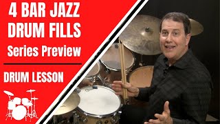 4 Bar Jazz Drum Solos  Series Preview  Jazz Drum Lessons [upl. by Eerehc]