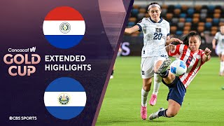 Paraguay vs El Salvador Extended Highlights  CONCACAF W Gold Cup I CBS Sports Attacking Third [upl. by Eisle]