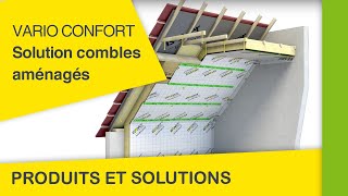 Vario Confort la solution pour isoler des combles aménagés  Les Produits et Solutions Isover [upl. by Jacquelin554]