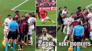 bayer leverkusen vs roma  Paredes Goal And Angry Moments [upl. by Aldrich]