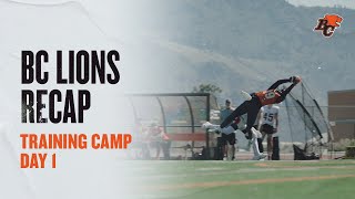 2023 Training Camp Recap  BC Lions Day 1 [upl. by Larner441]