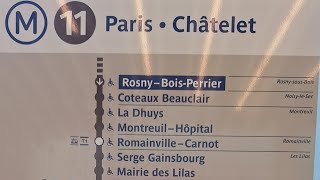 Prolongement Est ligne 11 du Métro de Paris [upl. by Amyaj]