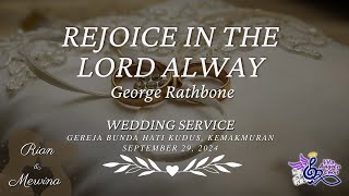 Rejoice in The Lord Alway  George Rathbone  Vita Angela Choir [upl. by Kalvin932]