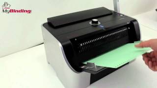 Tamerica OfficePro 34e Electric Wire Binding Machine Demo [upl. by Ttelrats]