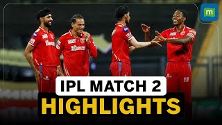 IPL 2024 Match 2 Highlights  Punjab Kings Win IPL Opener Against DC By 4 Wickets [upl. by Mozelle]