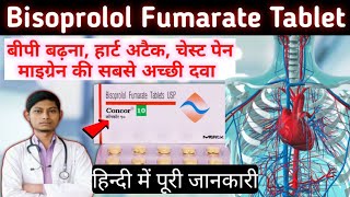 bisoprolol fumarate 5mg in hindi  concor tablet 25 mg  bisoprolol fumarate tablets 25 mg [upl. by Yetnruoc328]