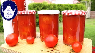 Geschälte Tomaten im eigenen Saft einkochen ohne Salz Zucker und Essig [upl. by Eneja]