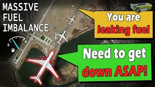 Plane LEAKING FUEL IN FLIGHT  Runway Closed at Kennedy Intl [upl. by Aikahs749]