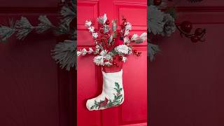 Turn a stocking into the cutest holiday decoration ❤️ shorts diy christmas xmas decor [upl. by Htebilil]