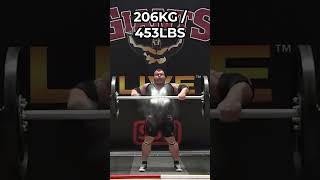 Eddie Hall World Record Axle press 216kg [upl. by Schatz]