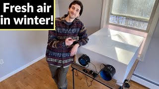 I built the best DIY heat recovery ventilator I’ve seen on YouTube [upl. by Wycoff]