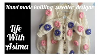 hand made knitting sweater design [upl. by Coralyn574]