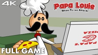 PAPA LOUIE WHEN PIZZAS ATTACK Gameplay Walkthrough FULL GAME 4K 60FPS No Commentary [upl. by Nnailuj]