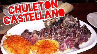 CHULETÓN DE VACUNO AL CARBÓN DE ENCINAVINO TINTO VALLADOLID [upl. by Annitsirhc433]