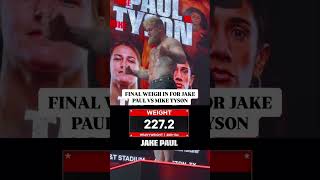 Final Weigh in for Paul vs Tyson just wrapped up  Shorts [upl. by Lewanna781]