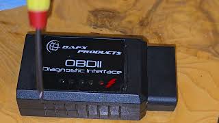 BAFX OBDII DIAGNOSTIC INTERFACE repair  no red light [upl. by Barbarese]