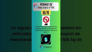 Permis CE  Fiche écrite 06 question 05 quiz questionnaire [upl. by Cleopatre]