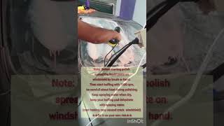 Remove windshield scratch with cerium oxide at home [upl. by Subir]