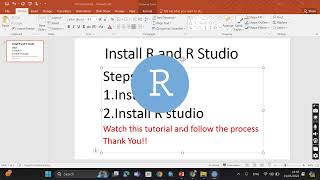 How to install R and R studio on Windows 11 [upl. by Shayla]