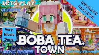 Lets Play Minecraft Review Boba Tea Town [upl. by Glass943]