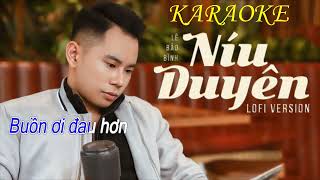 Karaoke Níu Duyên Beat Chuẩn  Lê Bảo Bình  VanSonOfficial [upl. by Ecyrb]