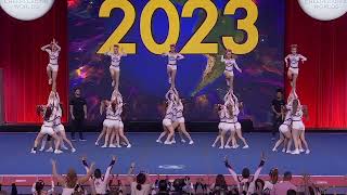 Flyers All Starz  Phoenix in Finals at The Cheerleading Worlds 2023 [upl. by Ainaled]