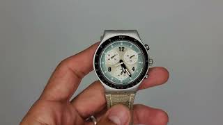 Swatch Irony Outback YCS4002 Aluminium Watch Chrono Sheffield 4 Jewels 1998 [upl. by Baese]